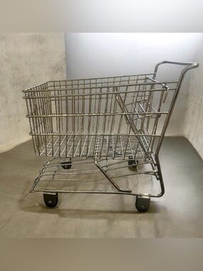 1990s original Dreamkeeper Children's shopping cart. Stainless Steel 12"×12"
X7"